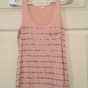 J Crew tank with sequins